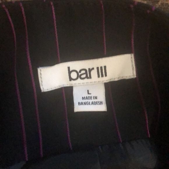 Bar III Black with Fuchsia Stripes Blazer - Picture 4 of 6